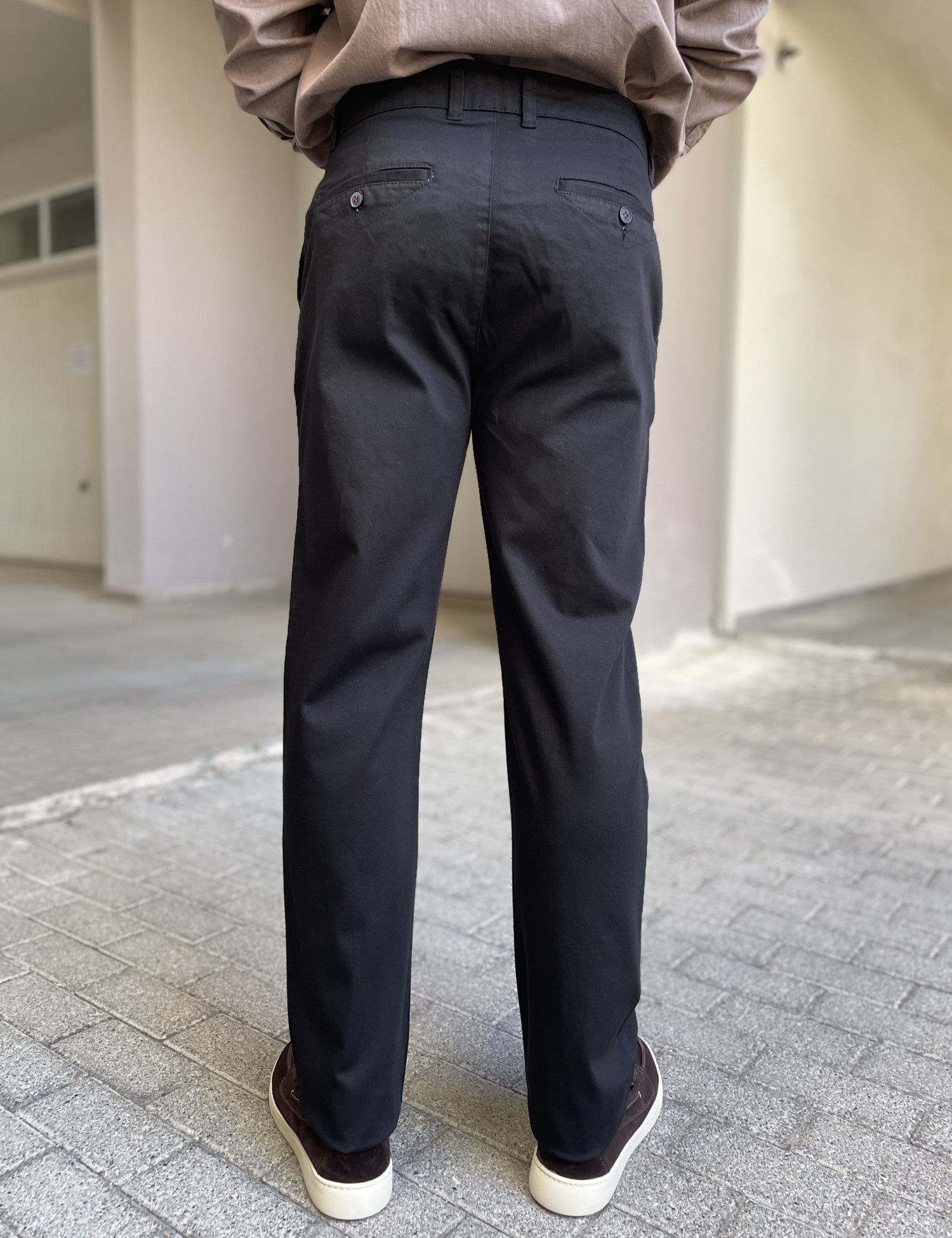Dynamo ανδρικό μαύρο παντελόνι υφασμάτινο Chinos D1316 φωτογραφία